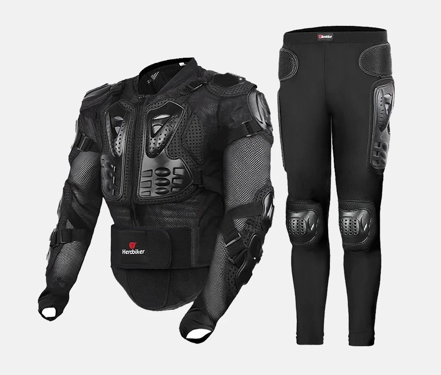 Motorcycle Armored Jacket & Pants Set – Full Protective Riding Gear