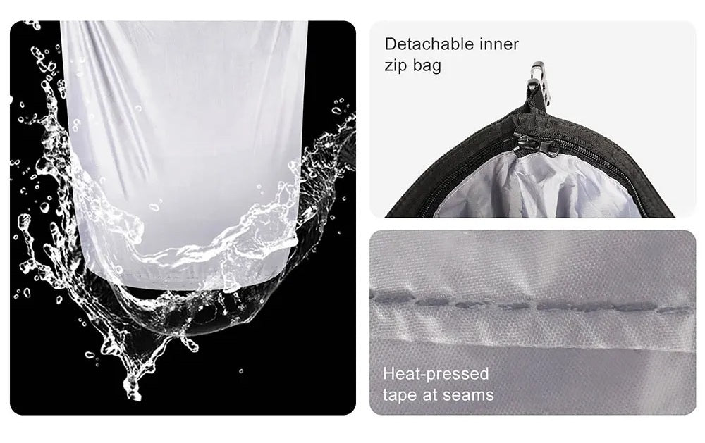 Waterproof Expandable Motorcycle Side Bag – 20L to 30L