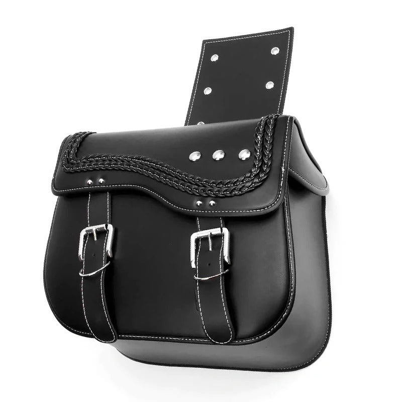 Universal PU Leather Motorcycle Saddlebags – Waterproof Side Bags