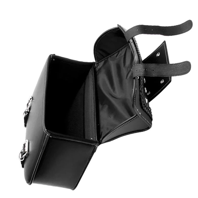 Universal PU Leather Motorcycle Saddlebags – Waterproof Side Bags