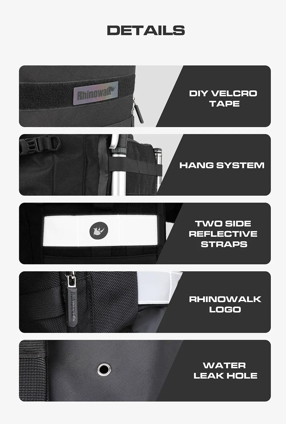 Waterproof Expandable Motorcycle Side Bag – 20L to 30L