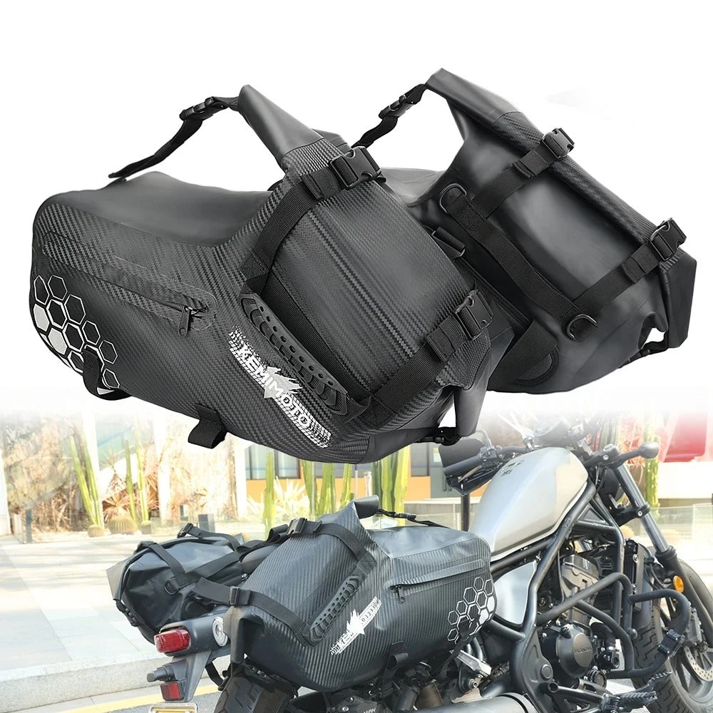 Motorcycle Saddlebags – 28L / 48L Waterproof Side Panniers