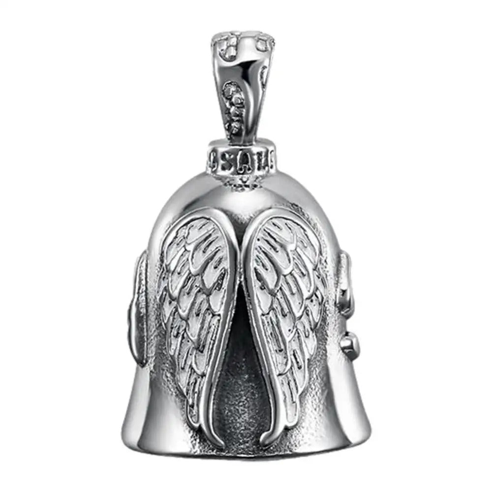 Motorcycle Angel Wings Bell Pendant – Lucky Rider Accessory