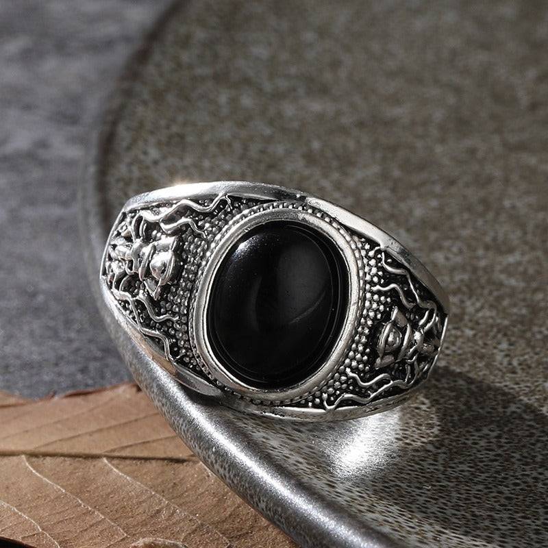 Gothic Pirate Skeleton Octopus Ring – Retro Motorcycle Jewelry