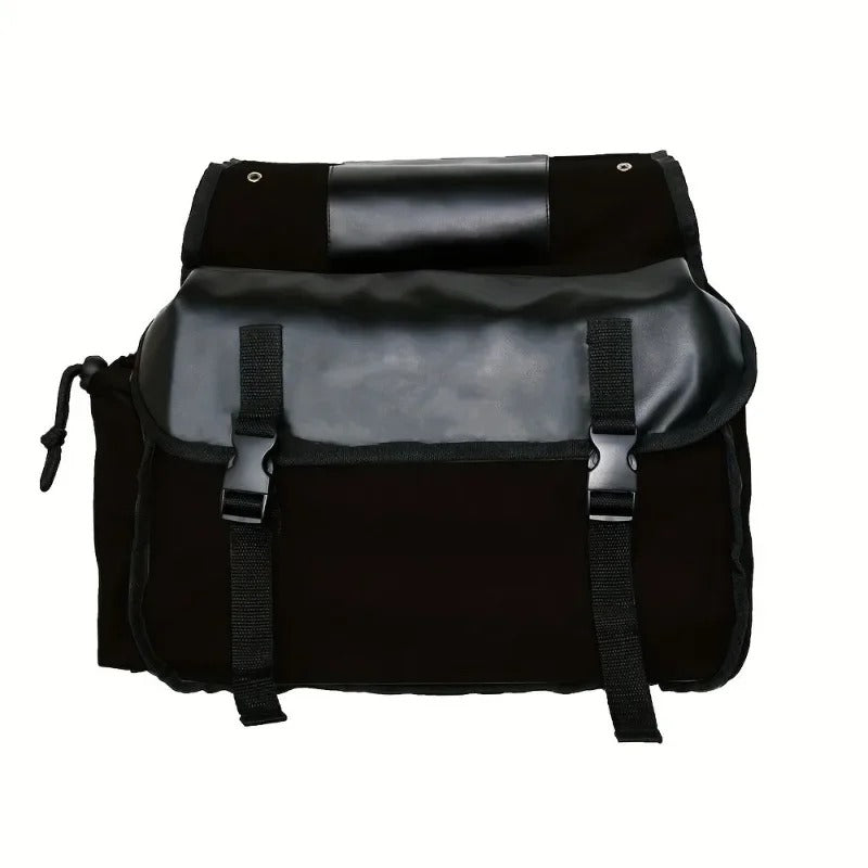 Universal Motorcycle Saddle Bag – Large Capacity Canvas Panniers