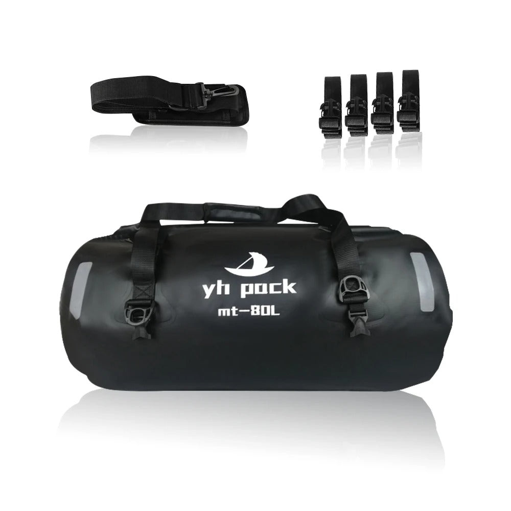 Waterproof Motorcycle Rear Bag 40L/66L/80L/90L – Travel Saddle Luggage