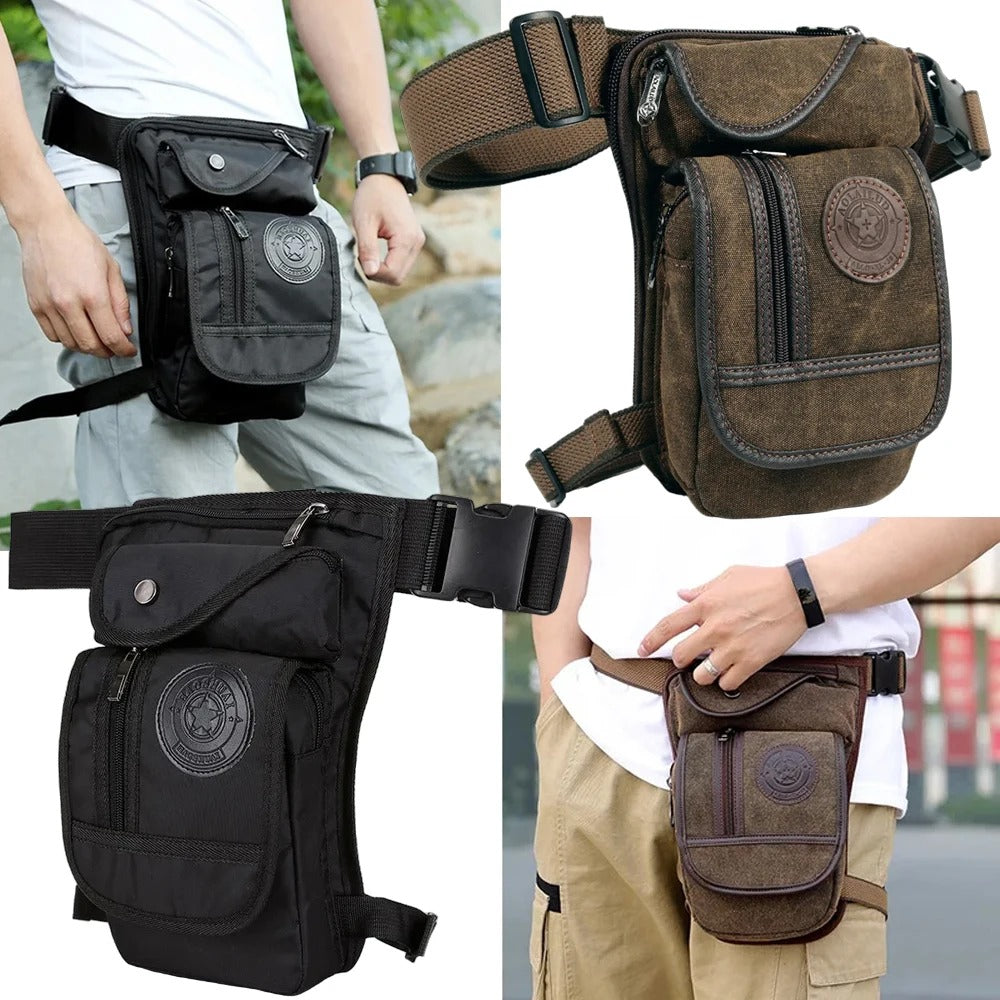 Motorcycle Drop Leg Bag – Multi-Pocket Waist Pack