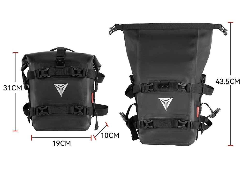 Motorcycle Tank Side Bag – 8L Waterproof Crash Bar Tool Pack