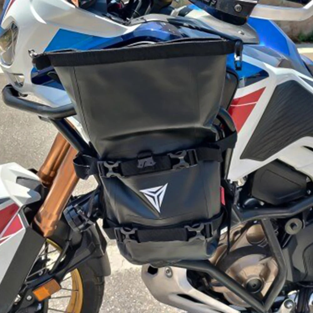Motorcycle Tank Side Bag – 8L Waterproof Crash Bar Tool Pack