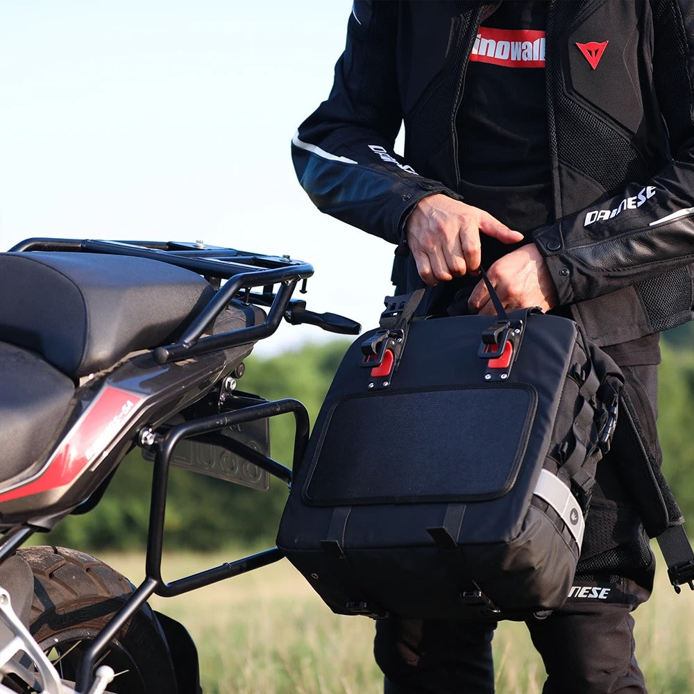 Waterproof Expandable Motorcycle Side Bag – 20L to 30L