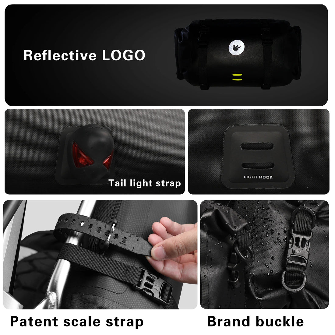 Motorcycle Side & Tail Bag – 100% Waterproof Saddle Luggage 8L / 12L / 16L / 24L