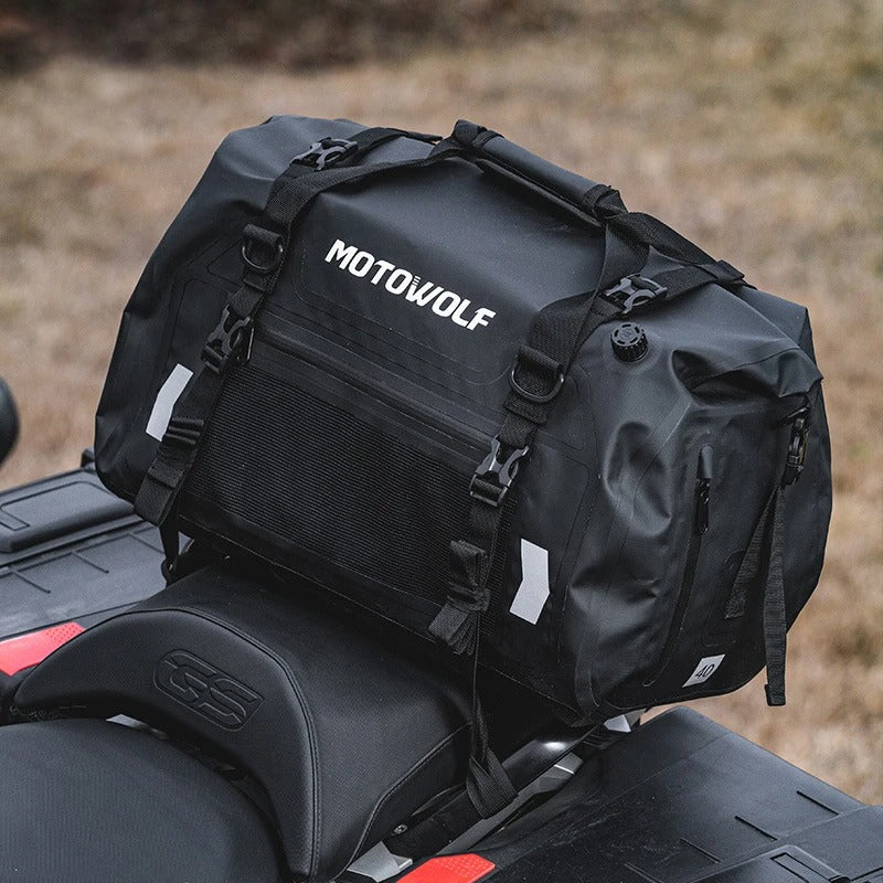 Waterproof Motorcycle Rear Bag 40L/66L/80L/90L – Travel Saddle Luggage