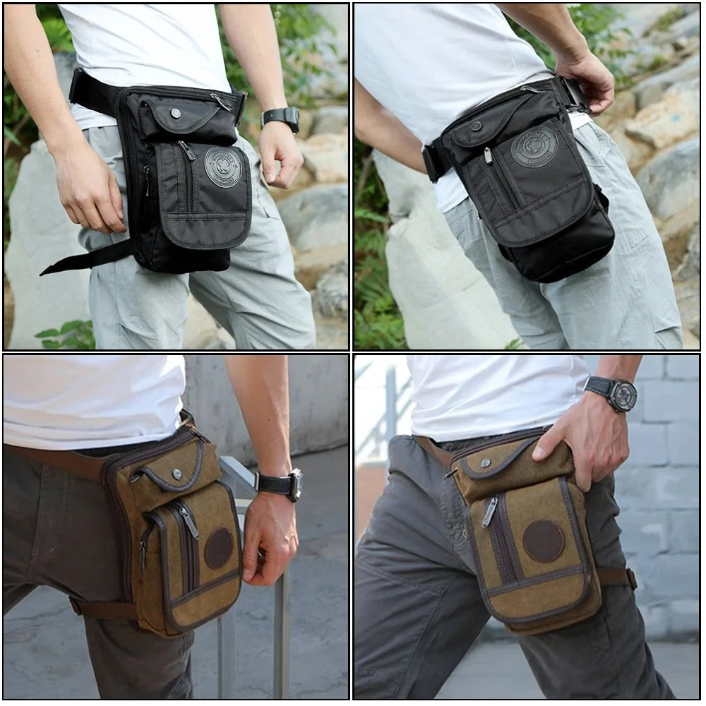 Motorcycle Drop Leg Bag – Multi-Pocket Waist Pack