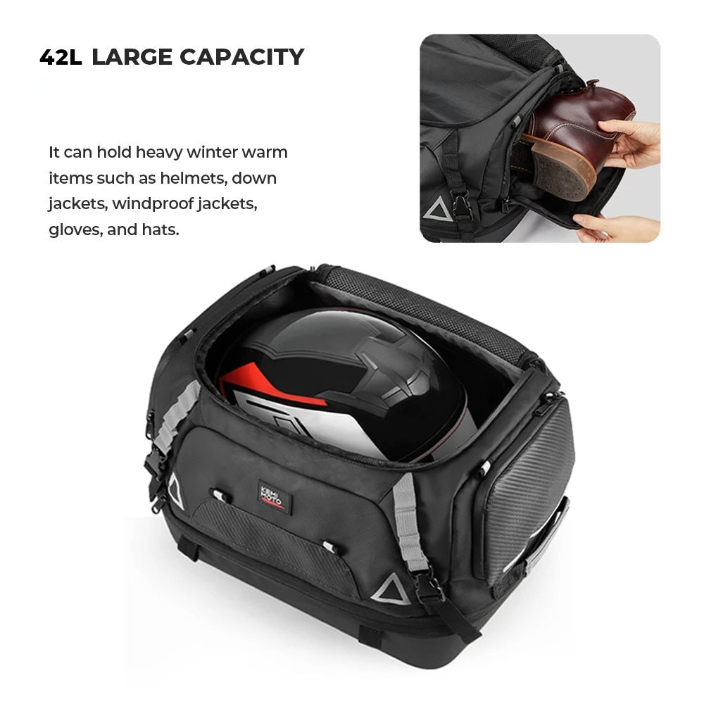 Motorcycle Tail Bag Bundle – 18L & 42L Waterproof