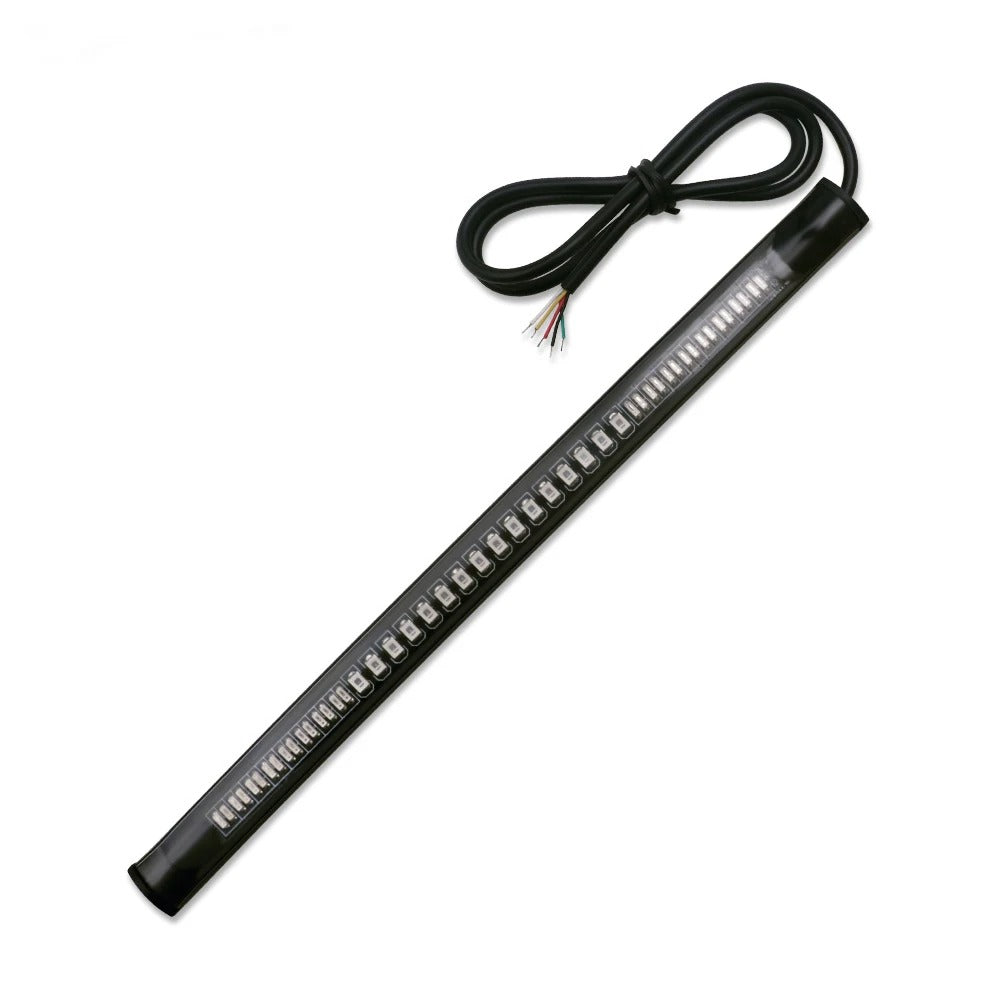 Flexible 48 LED Motorcycle Light Bar Strip Turn Signal Tail Brake – Universal Fit