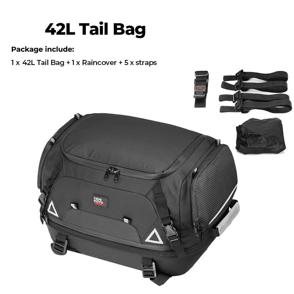 Motorcycle Tail Bag Bundle – 18L & 42L Waterproof