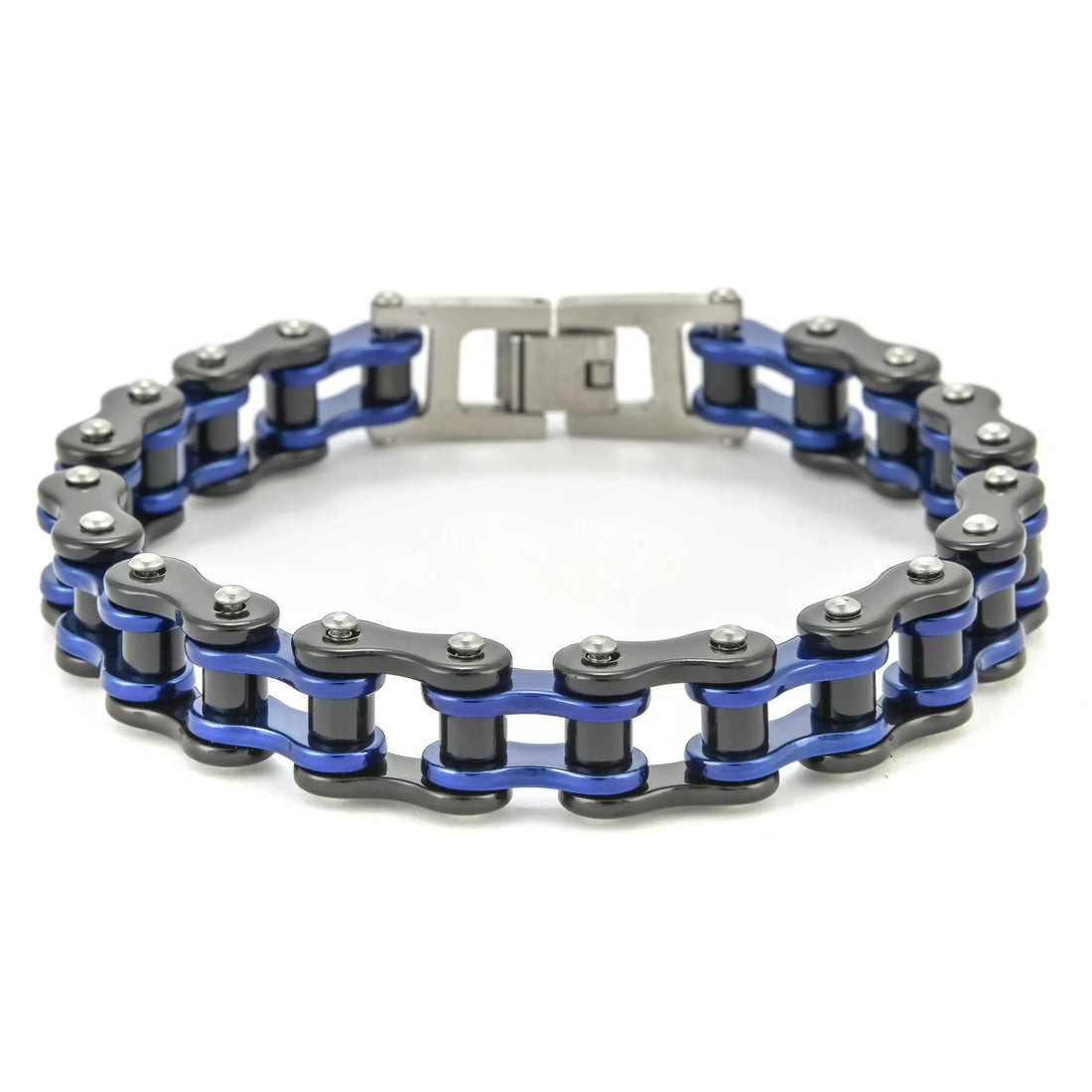 Stainless Steel Biker Chain Bracelet – Punk Motorcycle Style