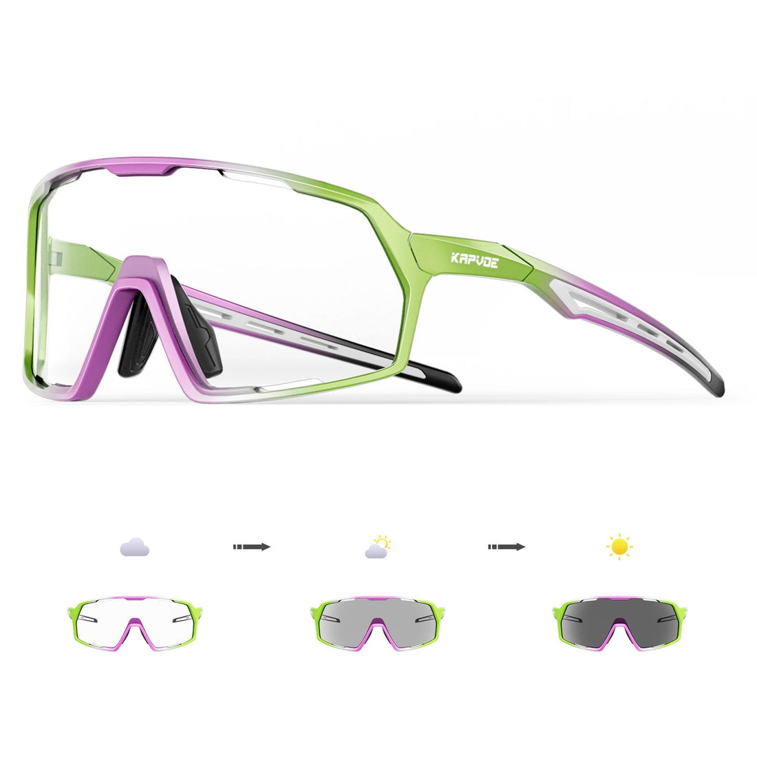 Photochromic Cycling & Motorcycle Sunglasses – Unisex Outdoor Sports Eyewear