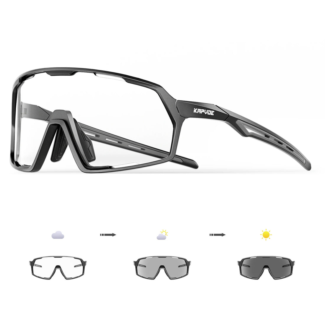 Photochromic Cycling & Motorcycle Sunglasses – Unisex Outdoor Sports Eyewear