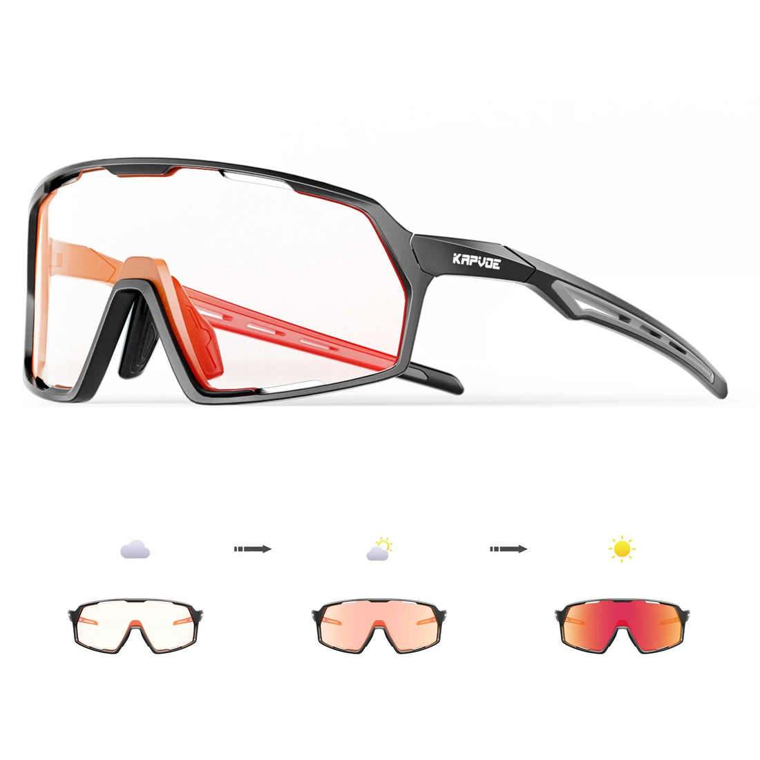 Photochromic Cycling & Motorcycle Sunglasses – Unisex Outdoor Sports Eyewear