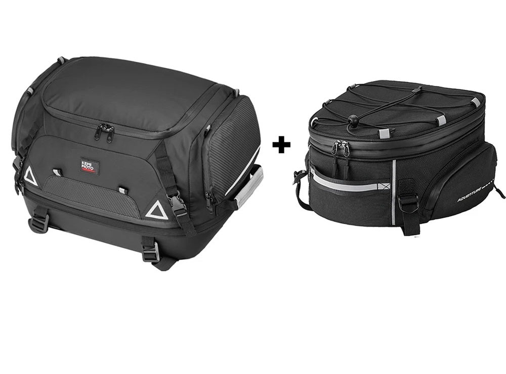 Motorcycle Tail Bag Bundle – 18L & 42L Waterproof