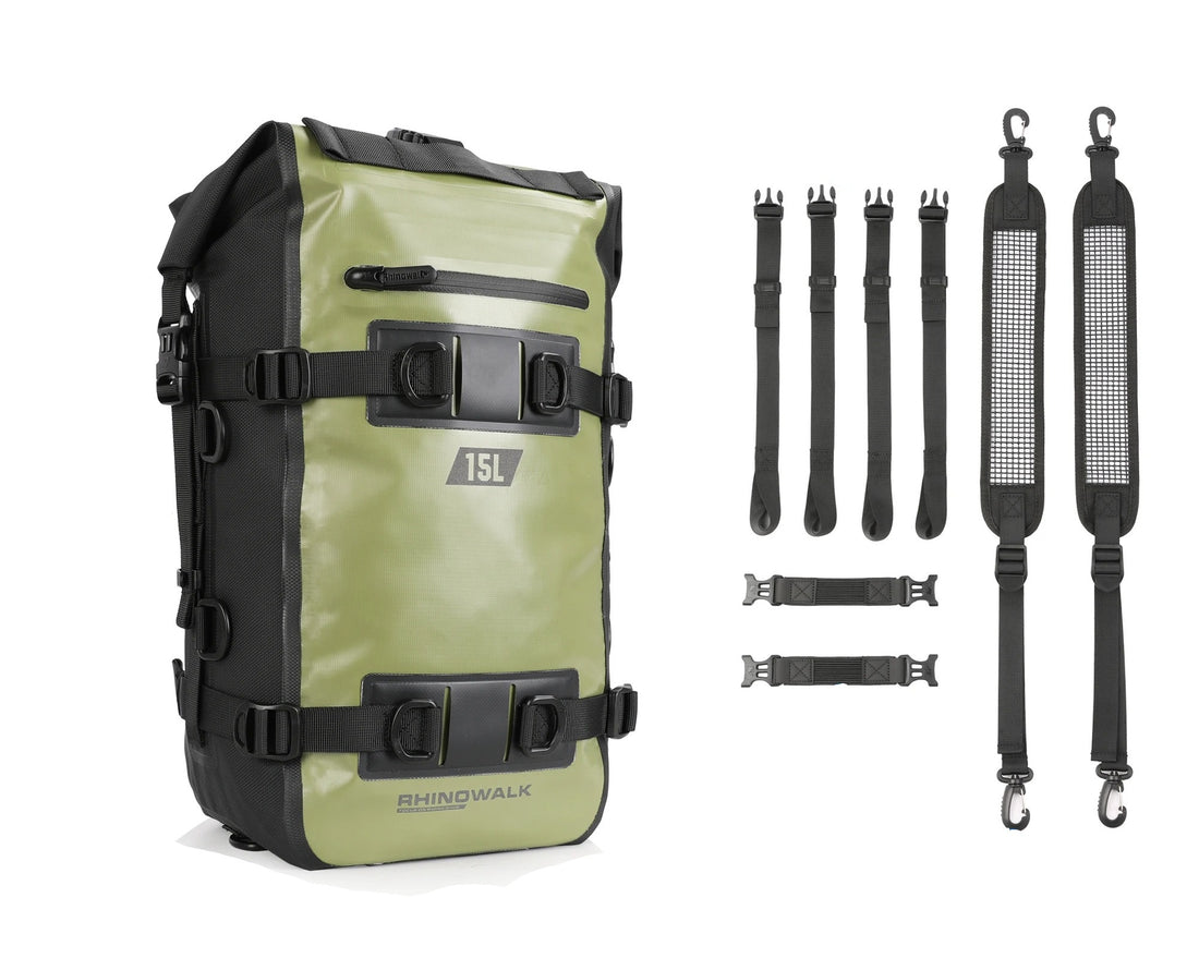 Motorcycle Tail Bag 15L – Mid-Size Waterproof Pack