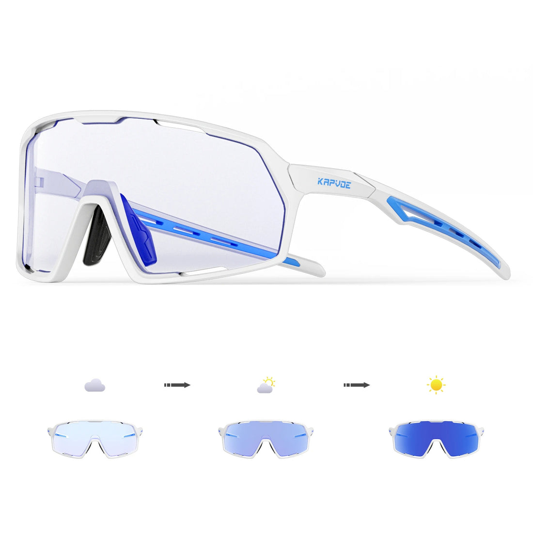 Photochromic Cycling & Motorcycle Sunglasses – Unisex Outdoor Sports Eyewear