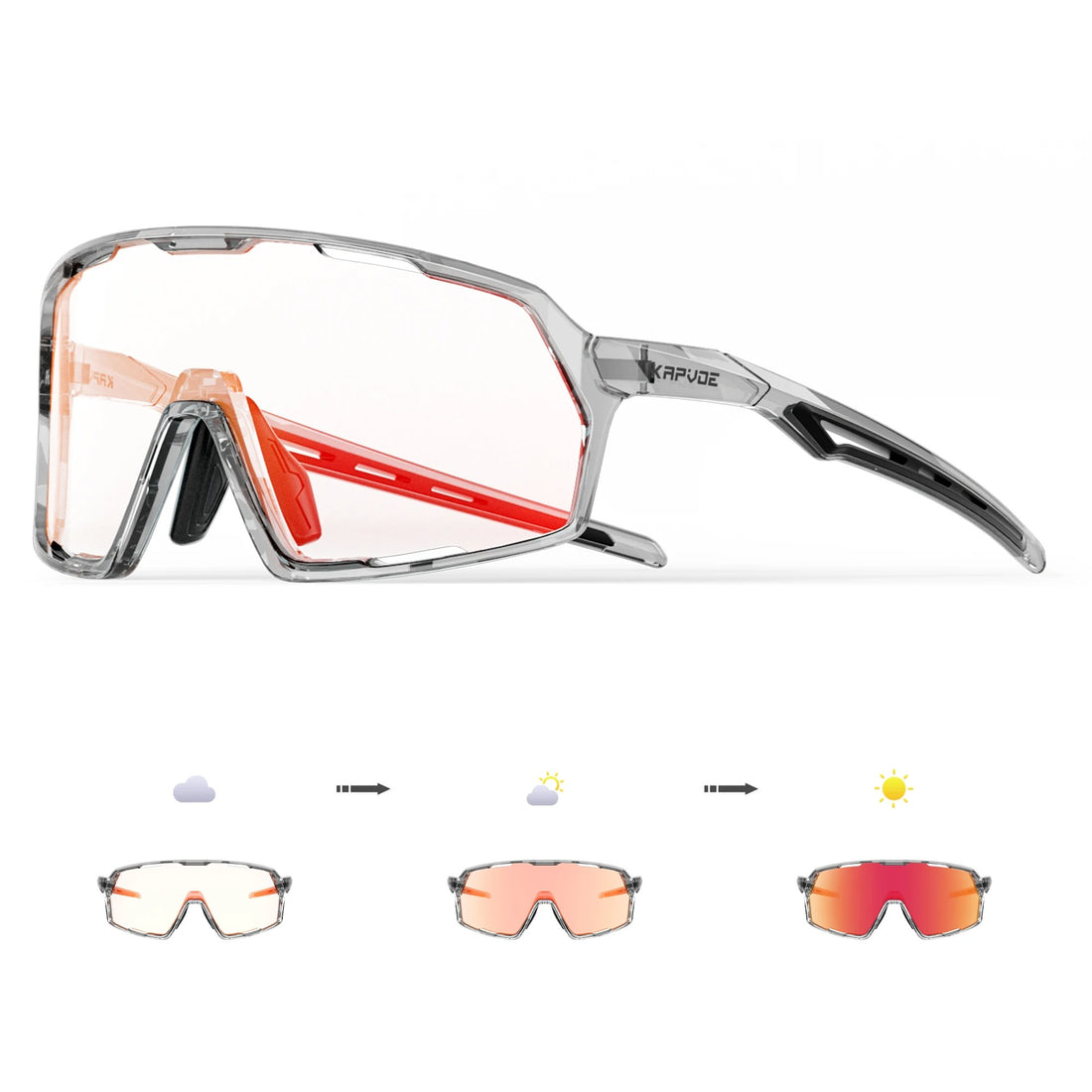 Photochromic Cycling & Motorcycle Sunglasses – Unisex Outdoor Sports Eyewear