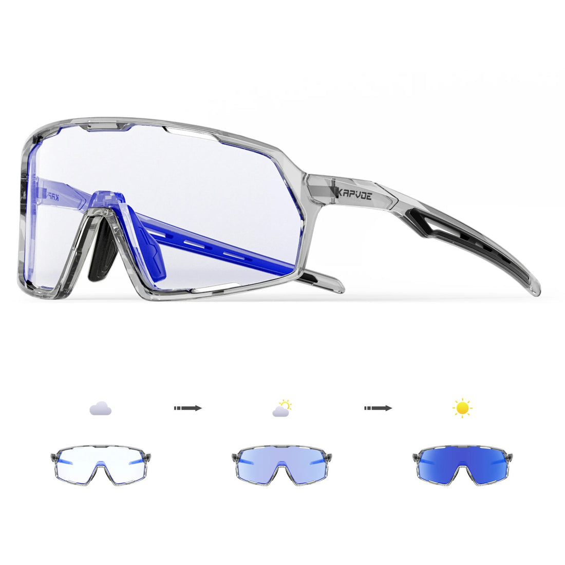 Photochromic Cycling & Motorcycle Sunglasses – Unisex Outdoor Sports Eyewear