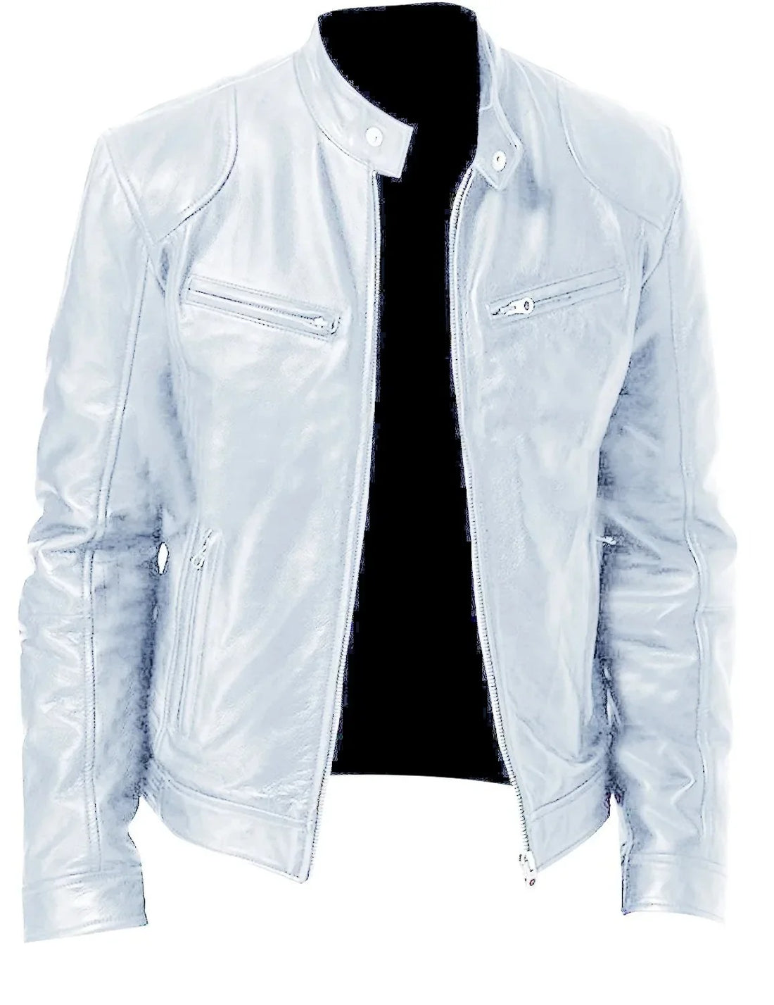 PU Leather Motorcycle Jacket – Autumn/Winter Casual Badass Coat